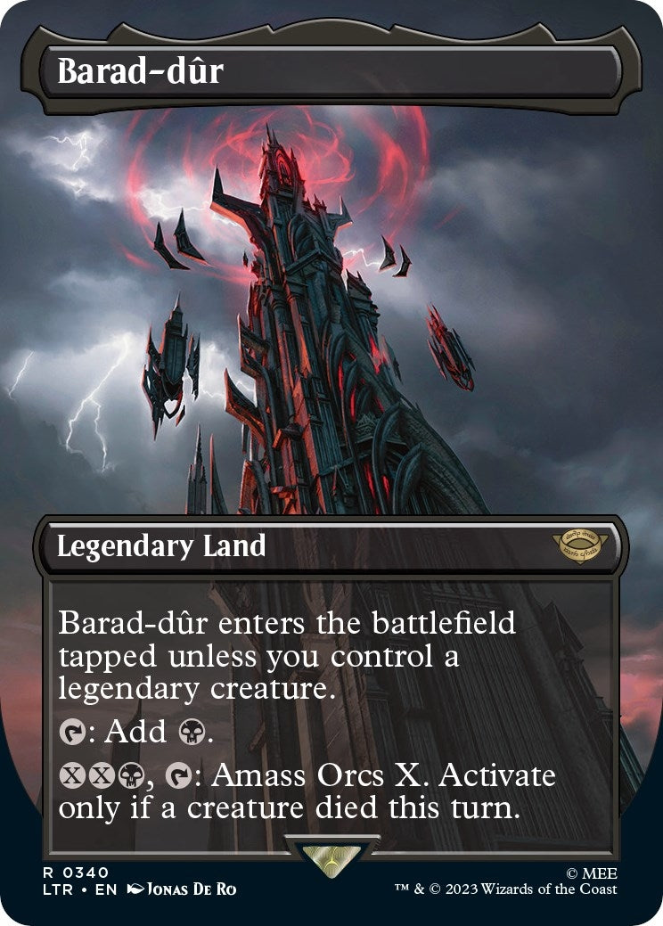 Image for Barad-dur (0340) (Borderless) (340) [Universes Beyond: The Lord of the Rings: Tales of Middle-earth] - Magic: The Gathering