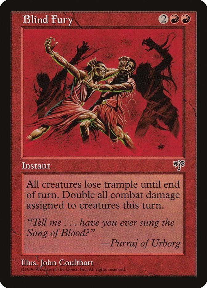 Image for Blind Fury [Mirage] - Magic: The Gathering