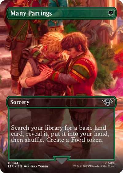 Image for Many Partings (Borderless) (445) [Universes Beyond: The Lord of the Rings: Tales of Middle-earth] - Magic: The Gathering