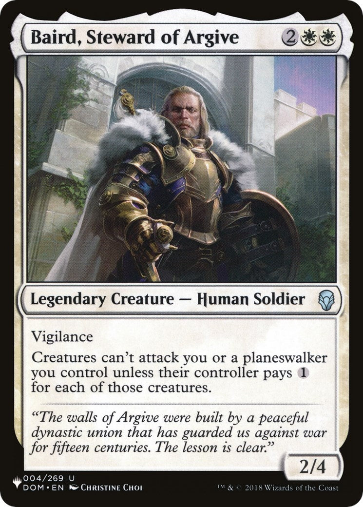 Image for Baird, Steward of Argive (004/269) [The List Reprints] - Magic: The Gathering