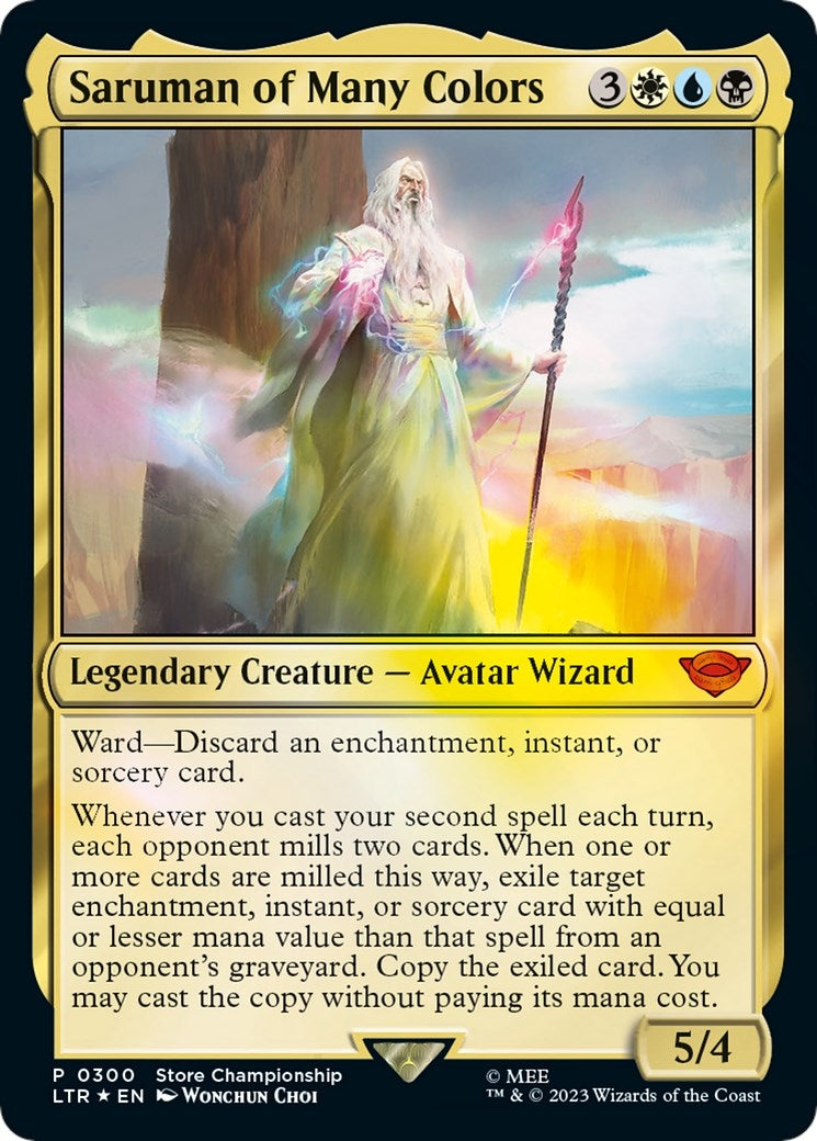 Image for Saruman of Many Colors (300) [Game Day & Store Championship Promos] - Magic: The Gathering