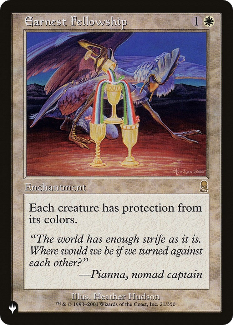 Image for Earnest Fellowship (21/350) [The List Reprints] - Magic: The Gathering