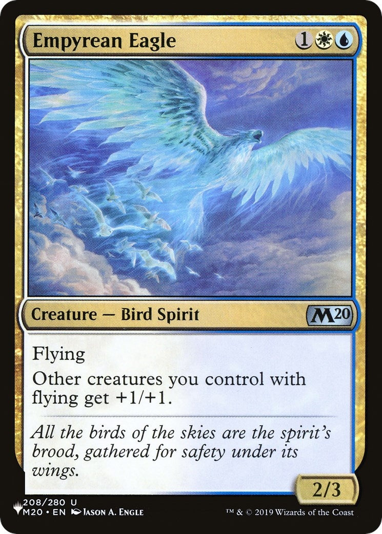 Image for Empyrean Eagle (208/280) [The List Reprints] - Magic: The Gathering