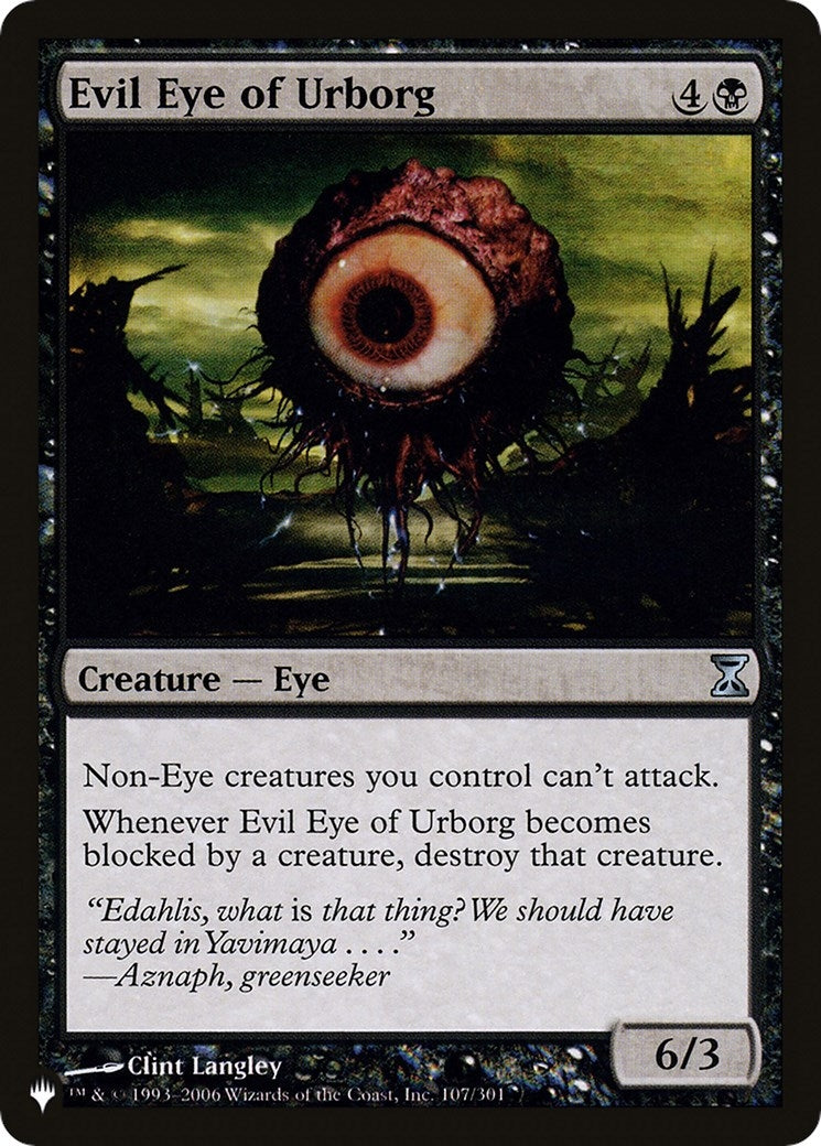Image for Evil Eye of Urborg (107/301) [The List Reprints] - Magic: The Gathering