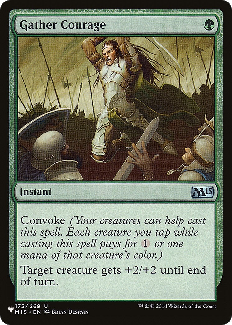 Image for Gather Courage (175/269) [The List Reprints] - Magic: The Gathering