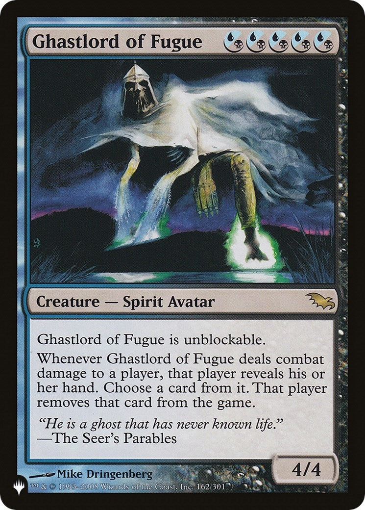 Image for Ghastlord of Fugue (162/301) [The List Reprints] - Magic: The Gathering