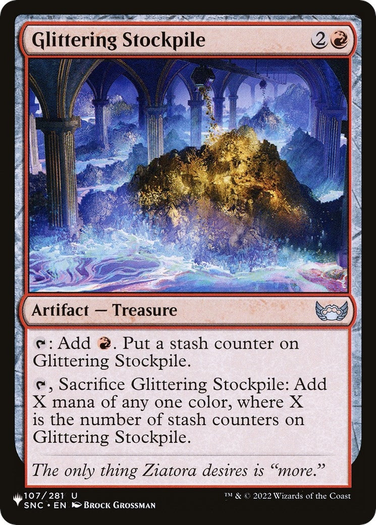 Image for Glittering Stockpile (107/281) [The List Reprints] - Magic: The Gathering