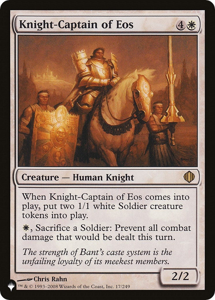 Image for Knight-Captain of Eos (17/249) [The List Reprints] - Magic: The Gathering