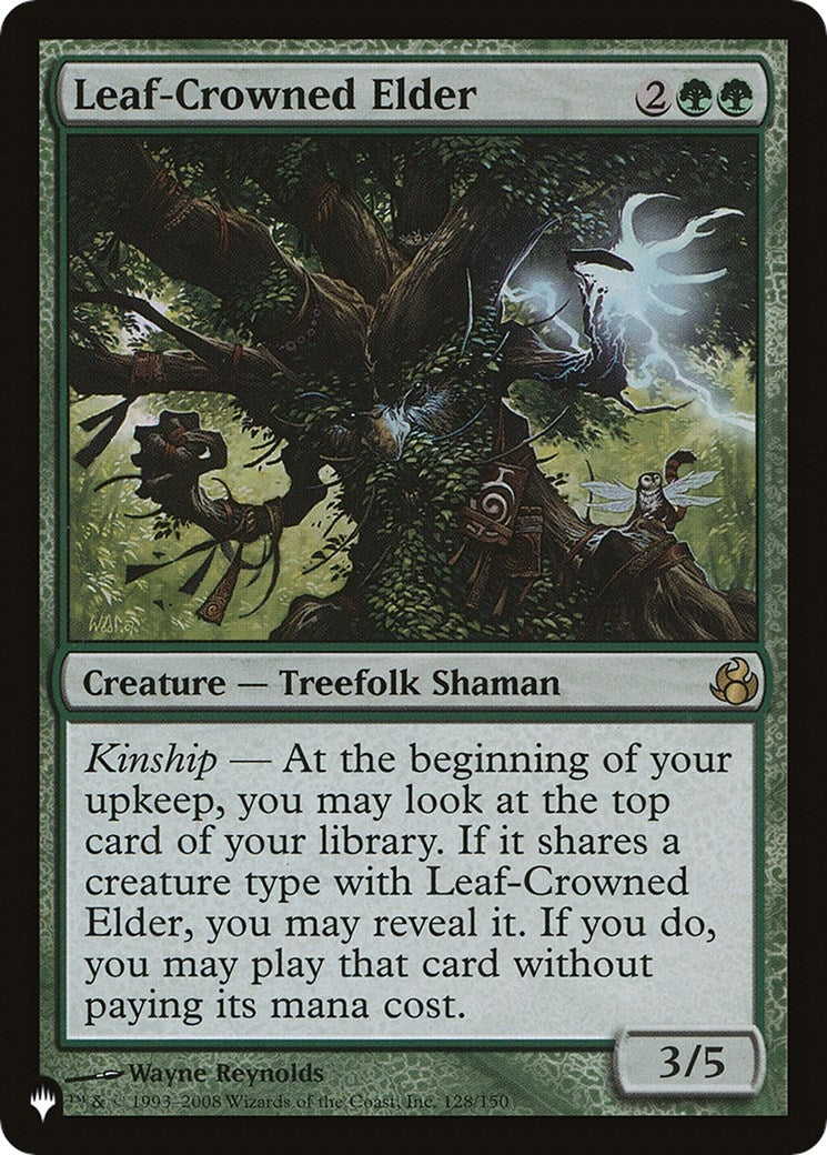Image for Leaf-Crowned Elder (128/150) [The List Reprints] - Magic: The Gathering