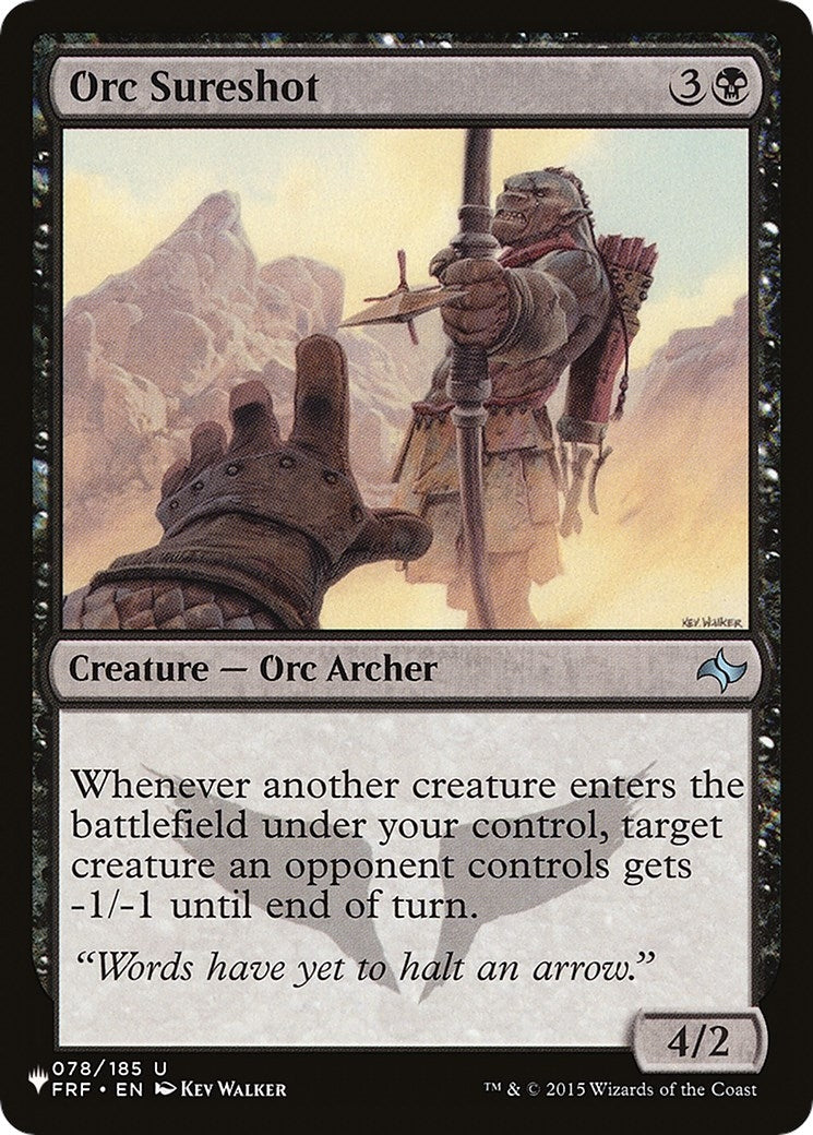 Image for Orc Sureshot (078/185) [The List Reprints] - Magic: The Gathering