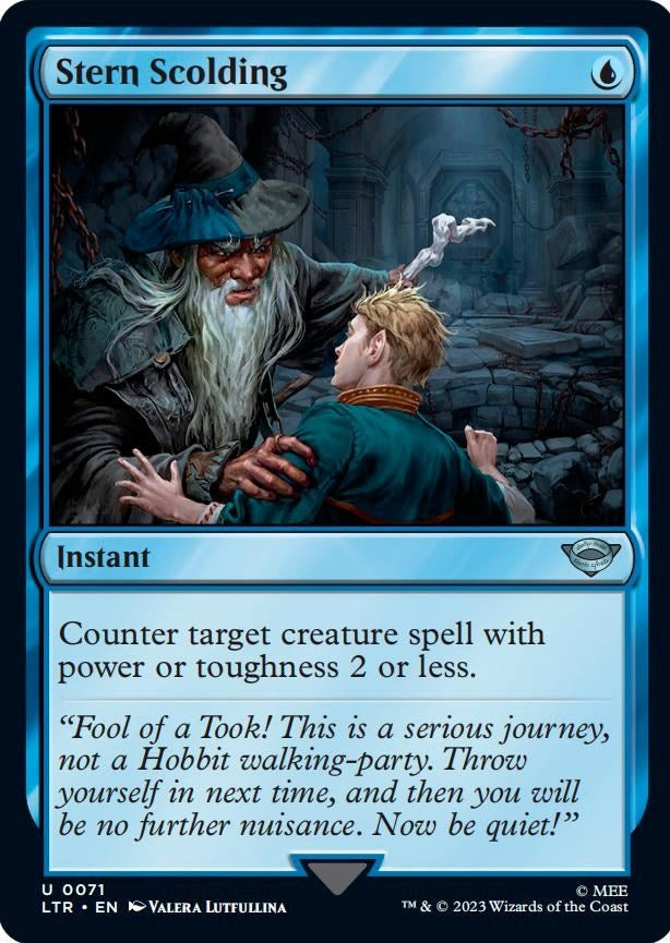 Image for Stern Scolding (71) [Universes Beyond: The Lord of the Rings: Tales of Middle-earth] - Magic: The Gathering