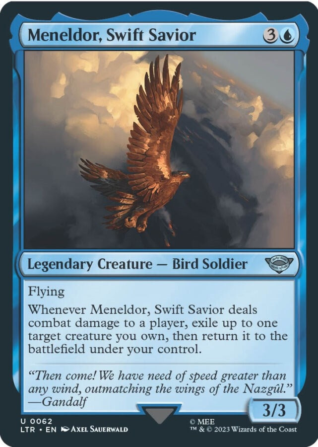 Image for Meneldor, Swift Savior (62) [Universes Beyond: The Lord of the Rings: Tales of Middle-earth] - Magic: The Gathering