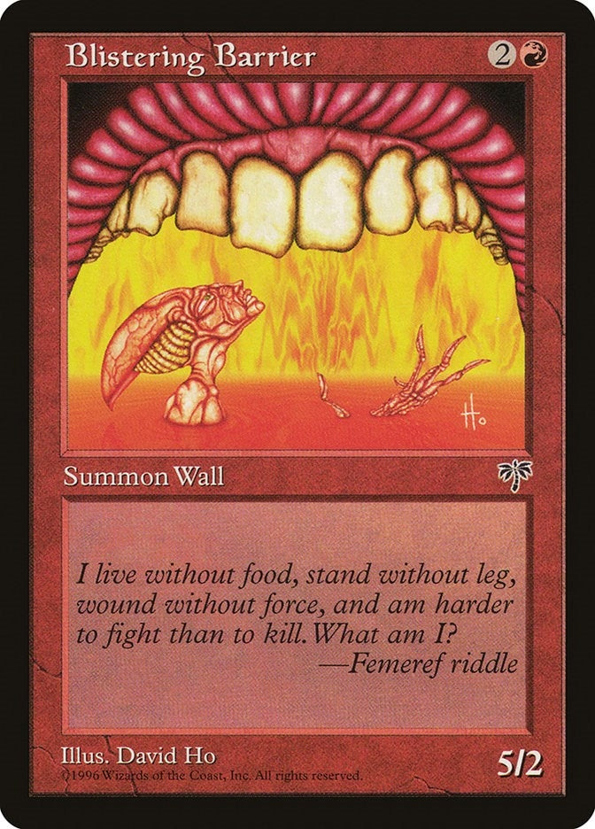 Image for Blistering Barrier [Mirage] - Magic: The Gathering