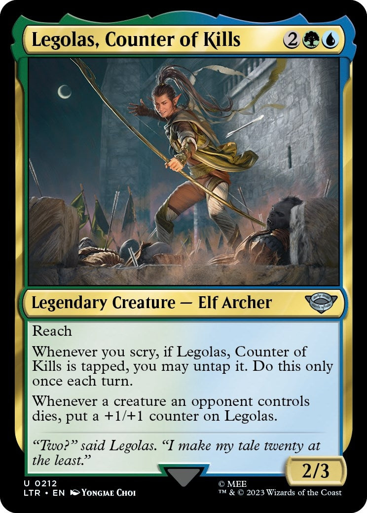 Image for Legolas, Counter of Kills (212) [Universes Beyond: The Lord of the Rings: Tales of Middle-earth] - Magic: The Gathering
