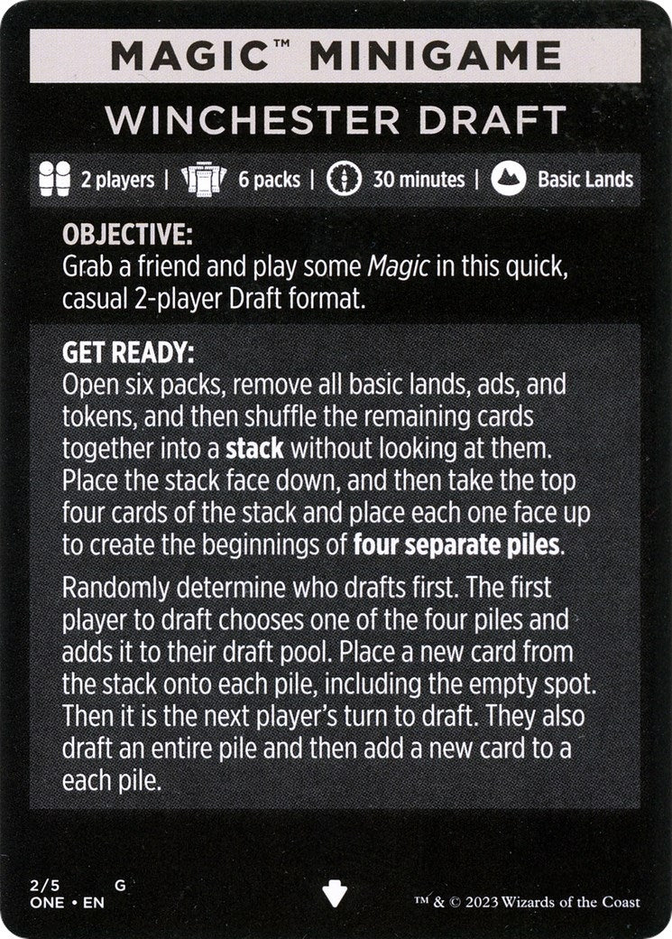 Image for Magic Minigame: Winchester Draft (2) [Phyrexia: All Will Be One] - Magic: The Gathering