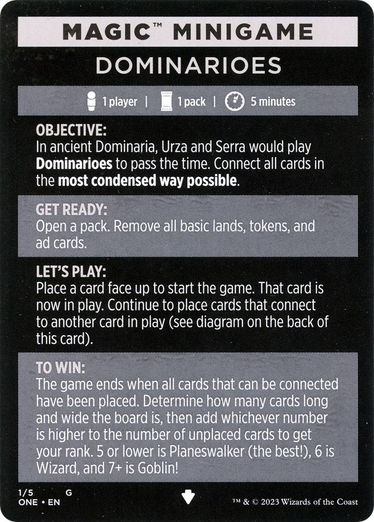 Image for Magic Minigame: Dominarioes (1) [Phyrexia: All Will Be One] - Magic: The Gathering