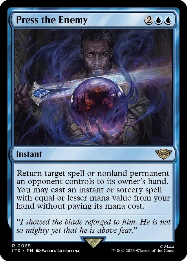 Image for Press the Enemy (65) [Universes Beyond: The Lord of the Rings: Tales of Middle-earth] - Magic: The Gathering