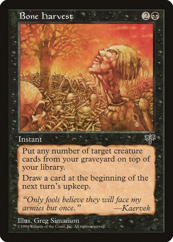 Image for Bone Harvest [Mirage] - Magic: The Gathering