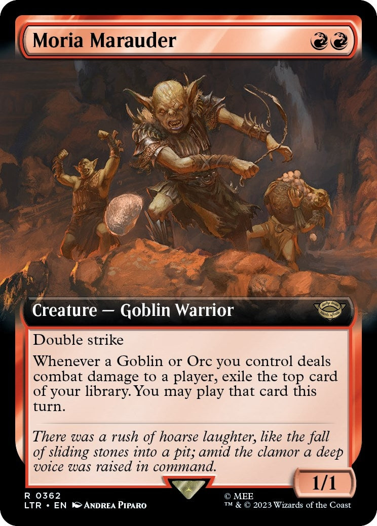 Image for Moria Marauder (Extended Art) (362) [Universes Beyond: The Lord of the Rings: Tales of Middle-earth] - Magic: The Gathering