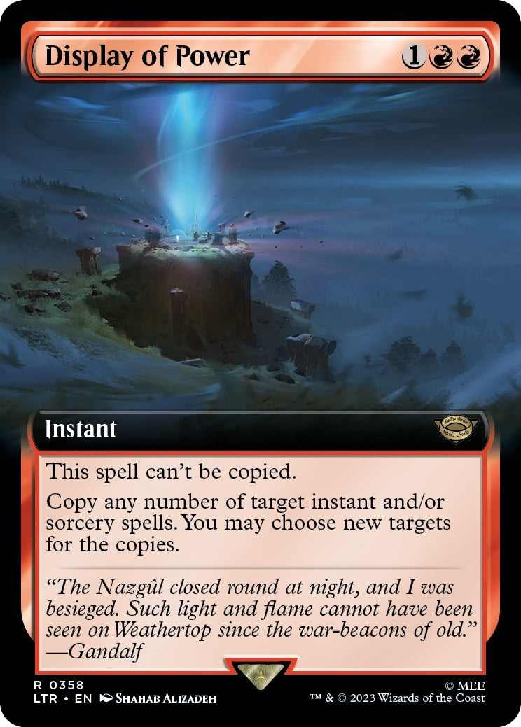 Image for Display of Power (Extended Art) (358) [Universes Beyond: The Lord of the Rings: Tales of Middle-earth] - Magic: The Gathering
