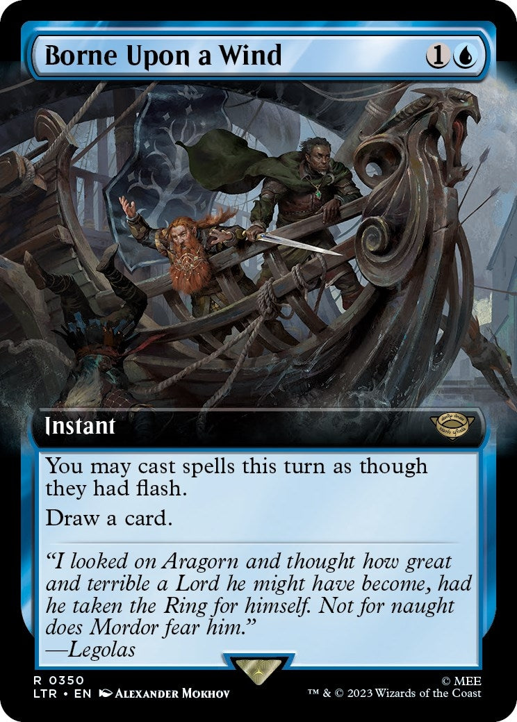 Image for Borne Upon a Wind (Extended Art) (350) [Universes Beyond: The Lord of the Rings: Tales of Middle-earth] - Magic: The Gathering