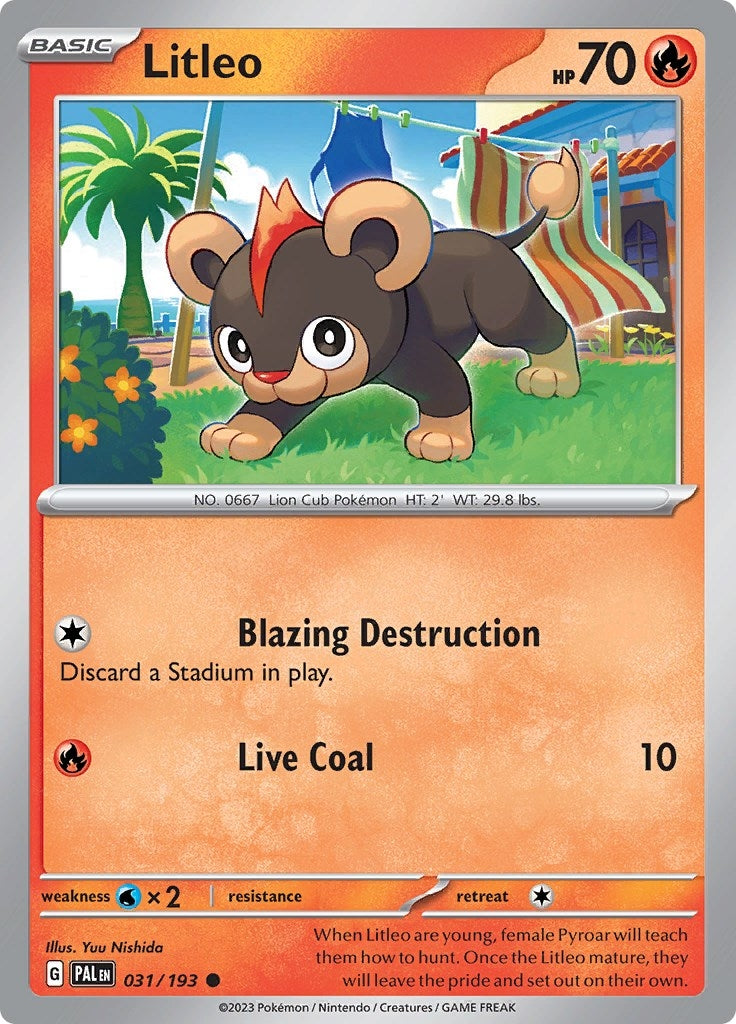 Image for Litleo (031/193) [SV02: Paldea Evolved] - Pokemon