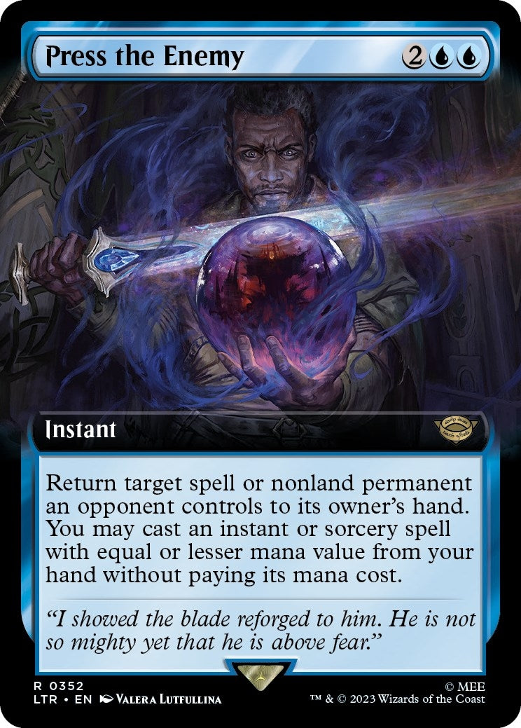 Image for Press the Enemy (Extended Art) (352) [Universes Beyond: The Lord of the Rings: Tales of Middle-earth] - Magic: The Gathering