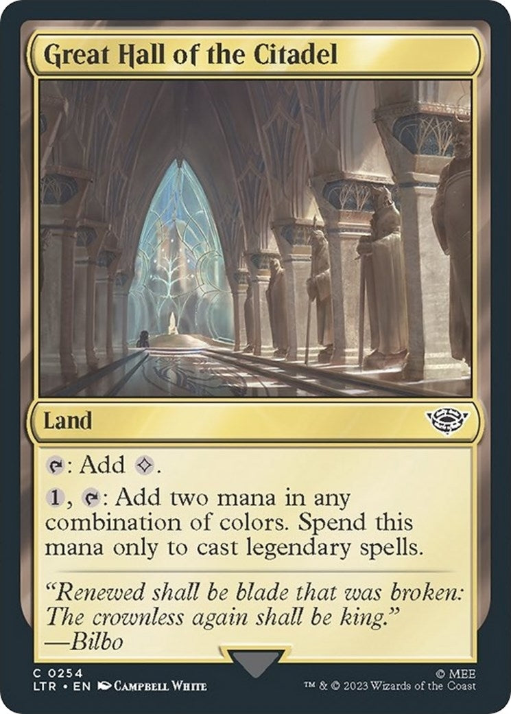 Image for Great Hall of the Citadel (254) [Universes Beyond: The Lord of the Rings: Tales of Middle-earth] - Magic: The Gathering
