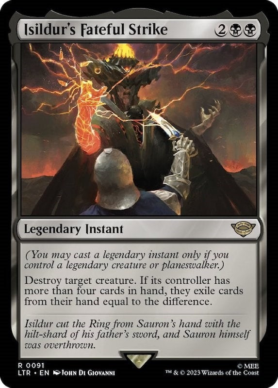 Image for Isildur's Fateful Strike (91) [Universes Beyond: The Lord of the Rings: Tales of Middle-earth] - Magic: The Gathering