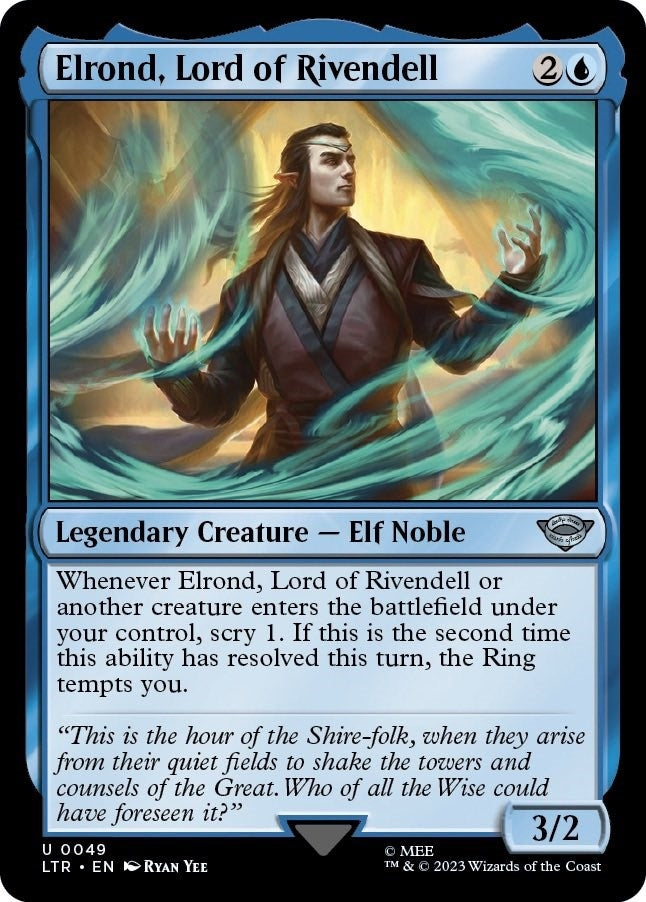 Image for Elrond, Lord of Rivendell (49) [Universes Beyond: The Lord of the Rings: Tales of Middle-earth] - Magic: The Gathering