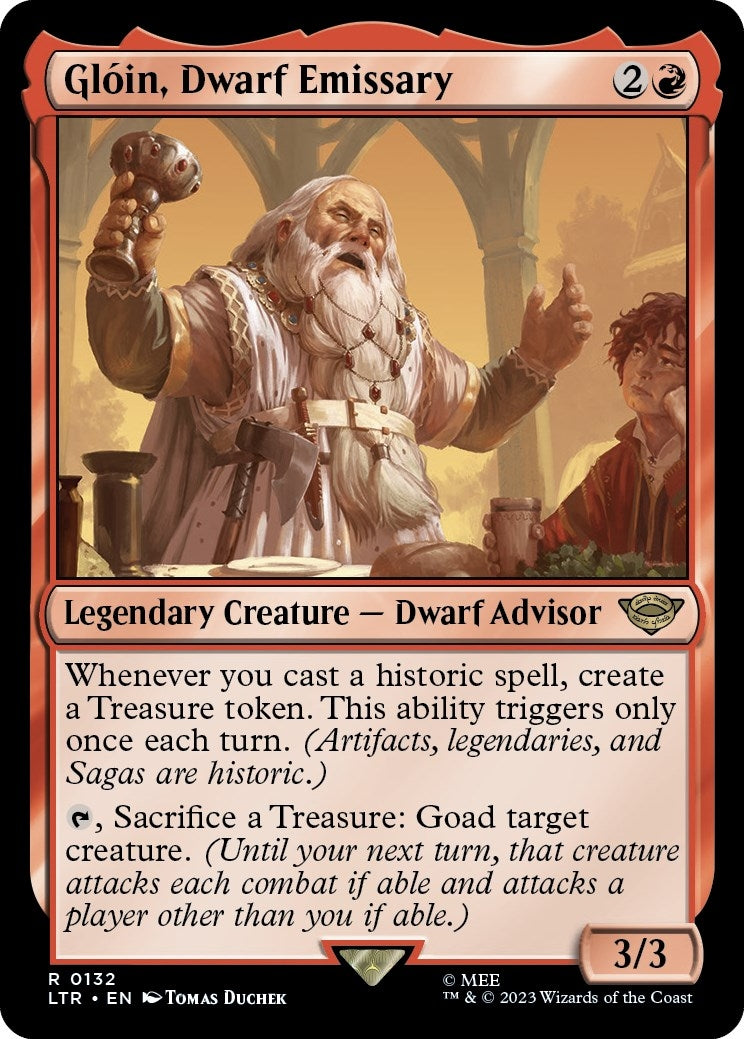 Image for Gloin, Dwarf Emissary (132) [Universes Beyond: The Lord of the Rings: Tales of Middle-earth] - Magic: The Gathering