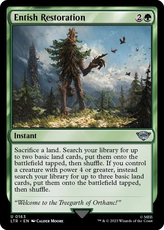 Image for Entish Restoration (163) [Universes Beyond: The Lord of the Rings: Tales of Middle-earth] - Magic: The Gathering