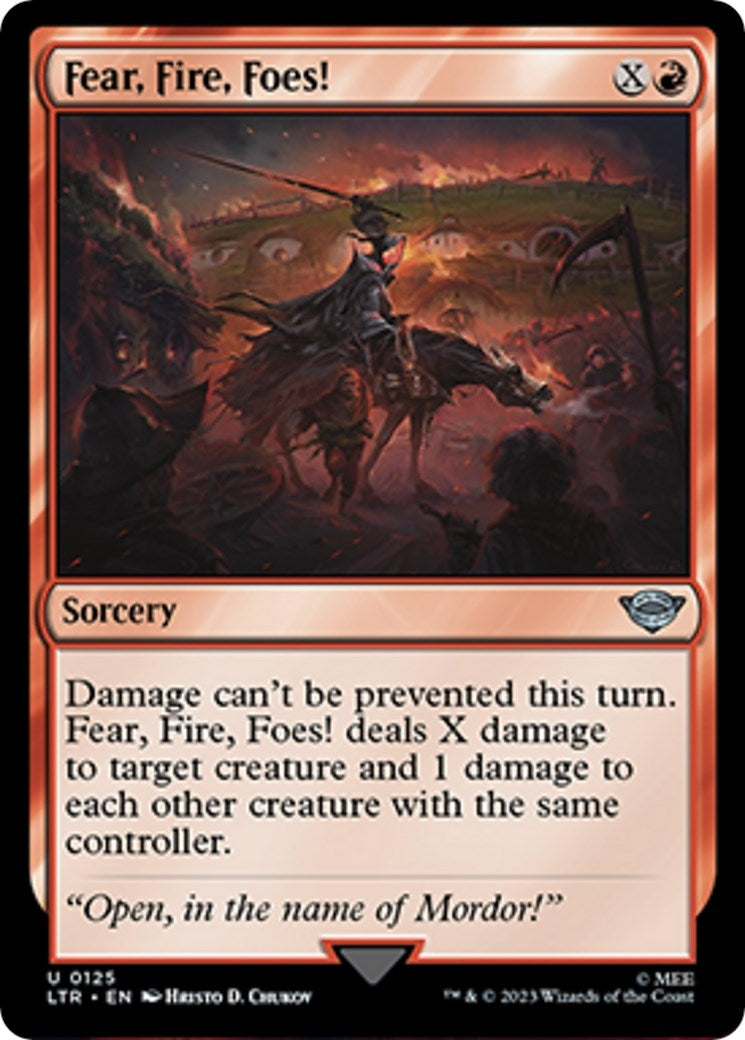 Image for Fear, Fire, Foes! (125) [Universes Beyond: The Lord of the Rings: Tales of Middle-earth] - Magic: The Gathering