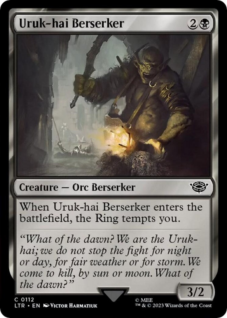 Image for Uruk-hai Berserker (112) [Universes Beyond: The Lord of the Rings: Tales of Middle-earth] - Magic: The Gathering