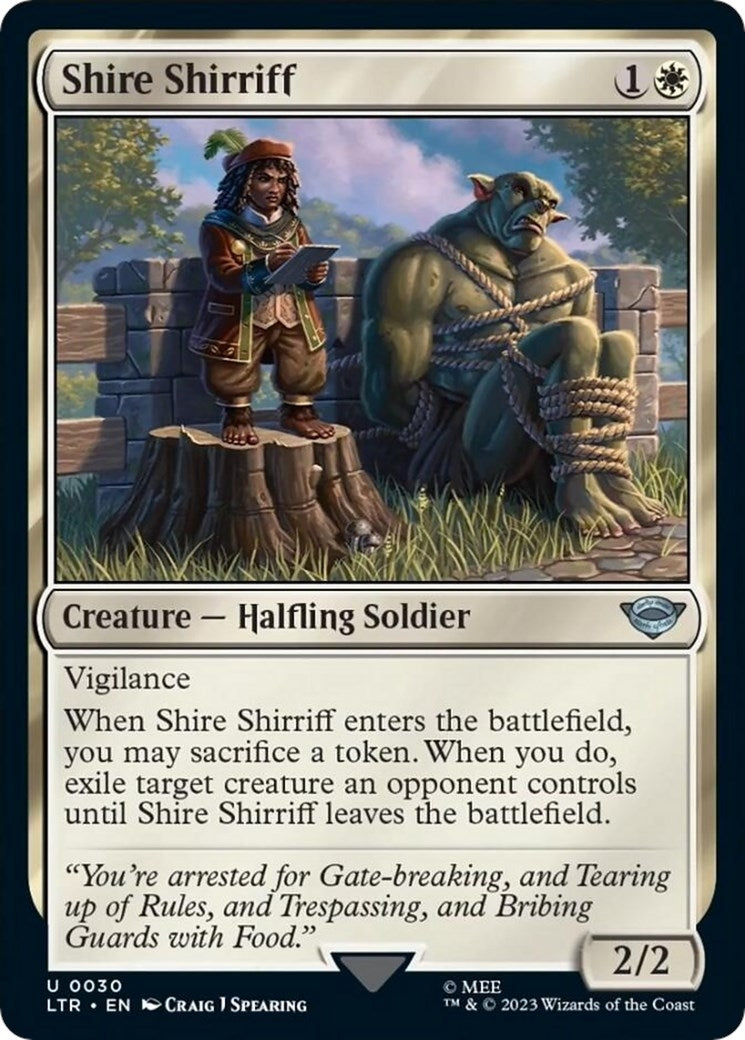 Image for Shire Shirriff (30) [Universes Beyond: The Lord of the Rings: Tales of Middle-earth] - Magic: The Gathering