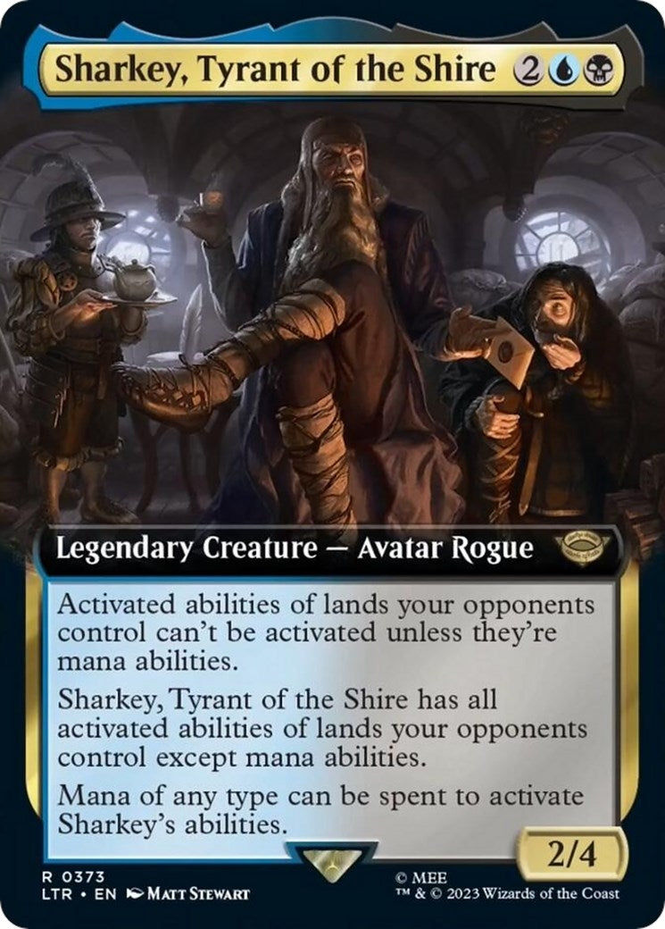 Image for Sharkey, Tyrant of the Shire (Extended Art) (373) [Universes Beyond: The Lord of the Rings: Tales of Middle-earth] - Magic: The Gathering