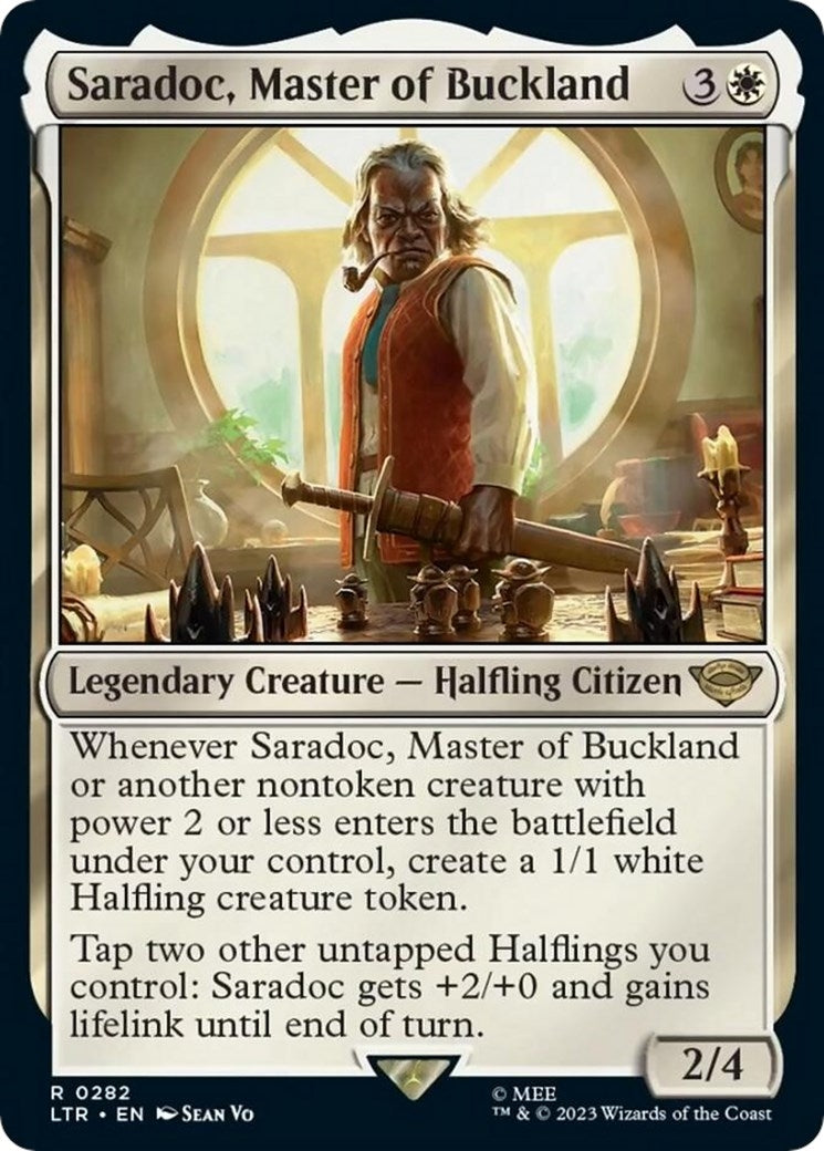 Image for Saradoc, Master of Buckland (282) [Universes Beyond: The Lord of the Rings: Tales of Middle-earth] - Magic: The Gathering