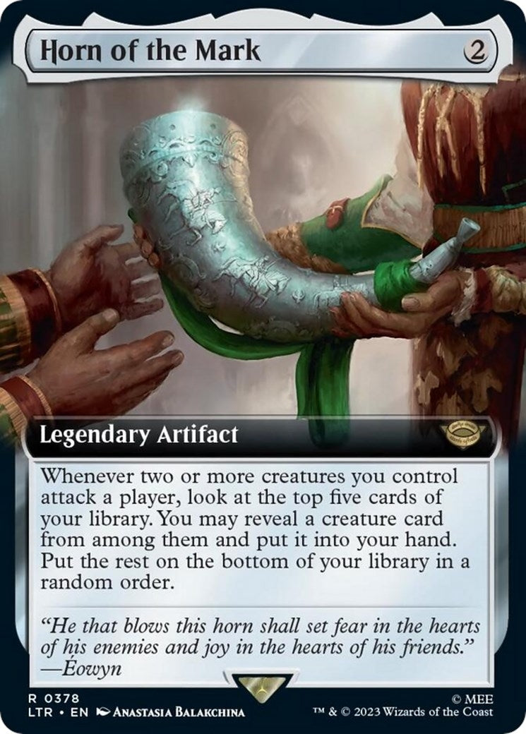 Image for Horn of the Mark (Extended Art) (378) [Universes Beyond: The Lord of the Rings: Tales of Middle-earth] - Magic: The Gathering