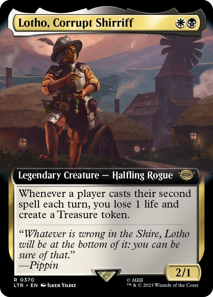 Image for Lotho, Corrupt Shirriff (Extended Art) (370) [Universes Beyond: The Lord of the Rings: Tales of Middle-earth] - Magic: The Gathering