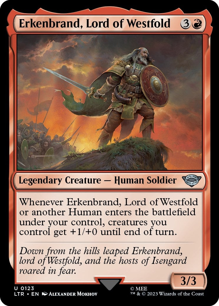 Image for Erkenbrand, Lord of Westfold (123) [Universes Beyond: The Lord of the Rings: Tales of Middle-earth] - Magic: The Gathering