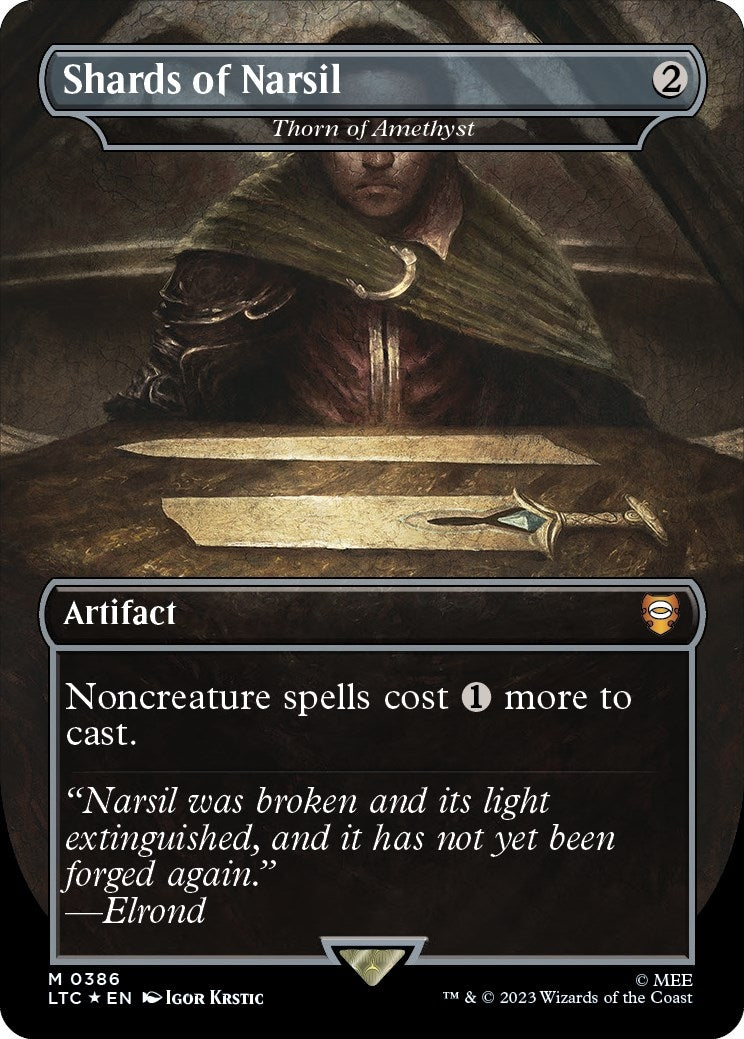 Image for Shards of Narsil - Thorn of Amethyst (Surge Foil) (386) [The Lord of the Rings: Tales of Middle-earth] - Magic: The Gathering