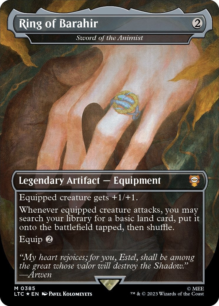Image for Ring of Barahir - Sword of the Animist (Surge Foil) (385) [The Lord of the Rings: Tales of Middle-earth] - Magic: The Gathering