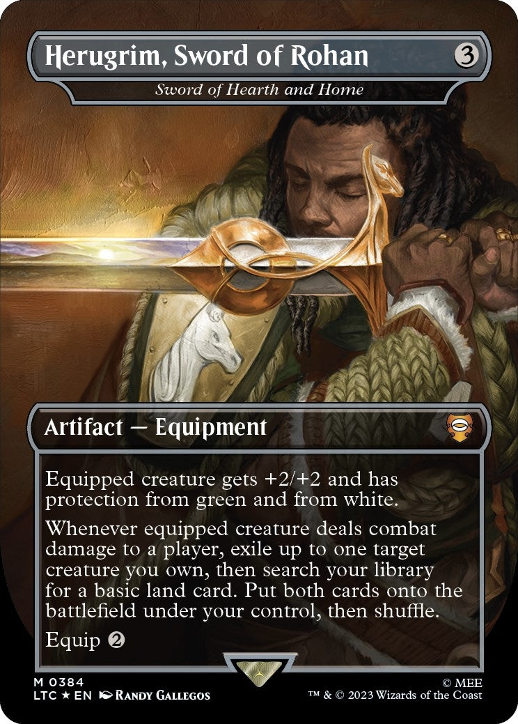 Image for Herugrim, Sword of Rohan - Sword of Hearth and Home (Surge Foil) (384) [The Lord of the Rings: Tales of Middle-earth] - Magic: The Gathering