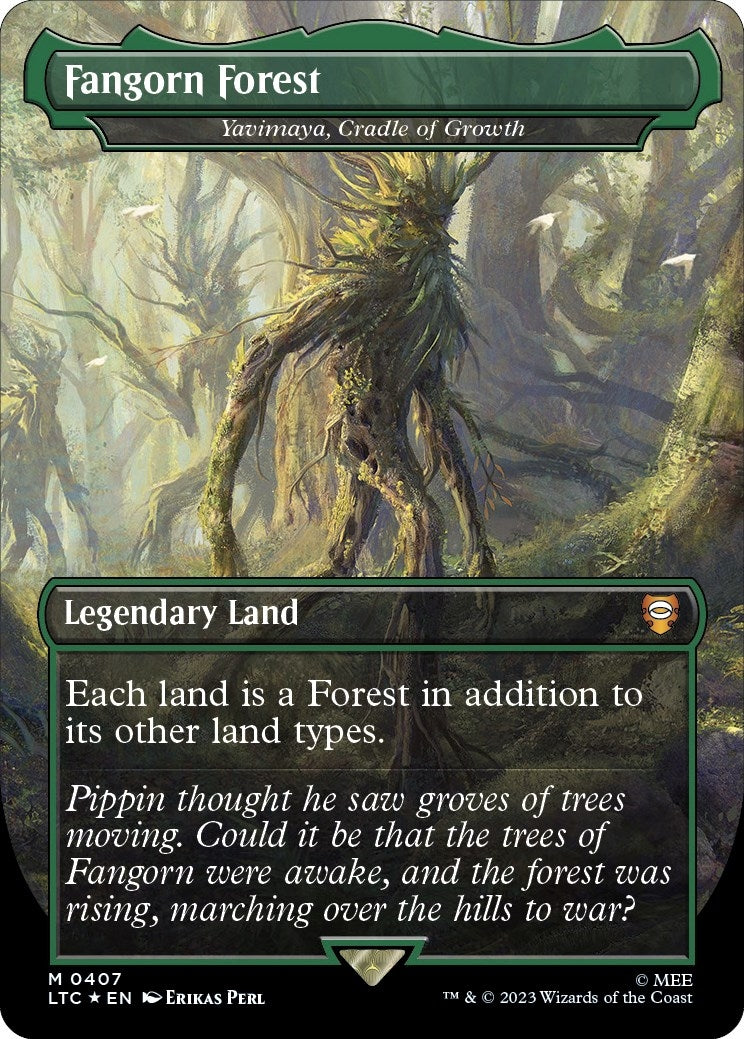 Image for Fangorn Forest - Yavimaya, Cradle of Growth (Surge Foil) (407) [The Lord of the Rings: Tales of Middle-earth] - Magic: The Gathering