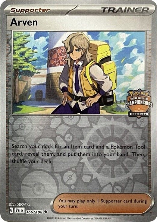 Image for Arven - 166/198 (Regional Championships) (166/198) [League & Championship Cards] - Pokemon