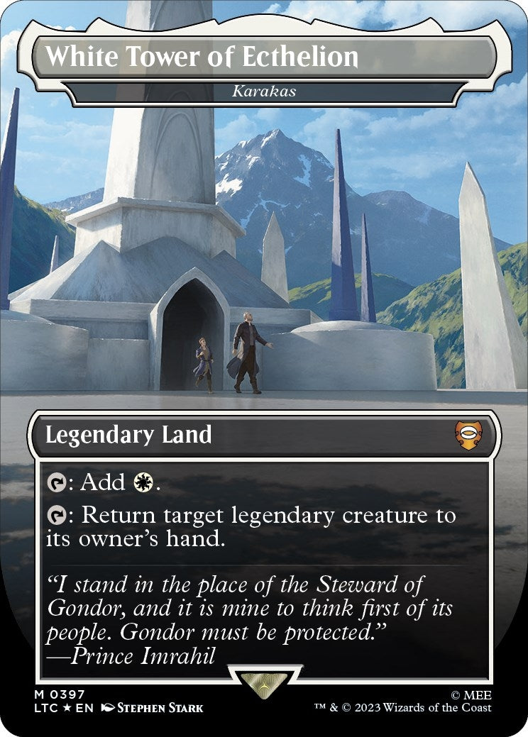 Image for White Tower of Ecthelion - Karakas (Surge Foil) (397) [The Lord of the Rings: Tales of Middle-earth] - Magic: The Gathering