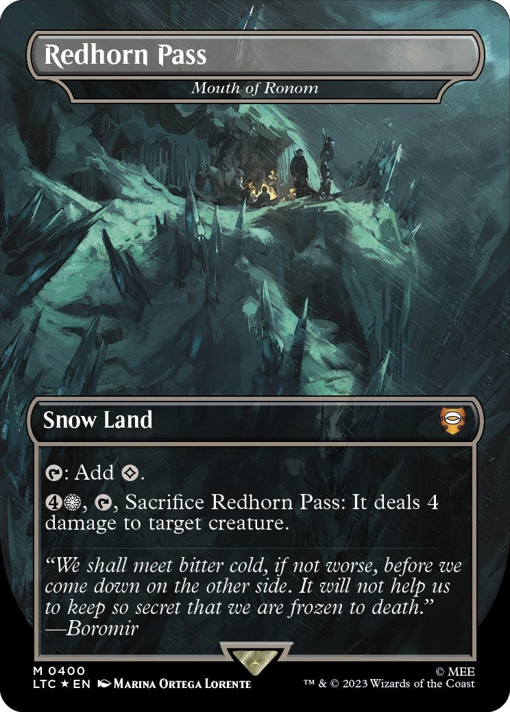 Image for Redhorn Pass - Mouth of Ronom (Surge Foil) (400) [The Lord of the Rings: Tales of Middle-earth] - Magic: The Gathering