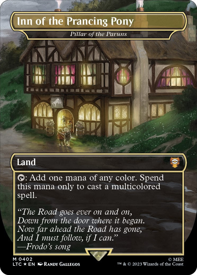 Image for Inn of the Prancing Pony - Pillar of the Paruns (Surge Foil) (402) [The Lord of the Rings: Tales of Middle-earth] - Magic: The Gathering