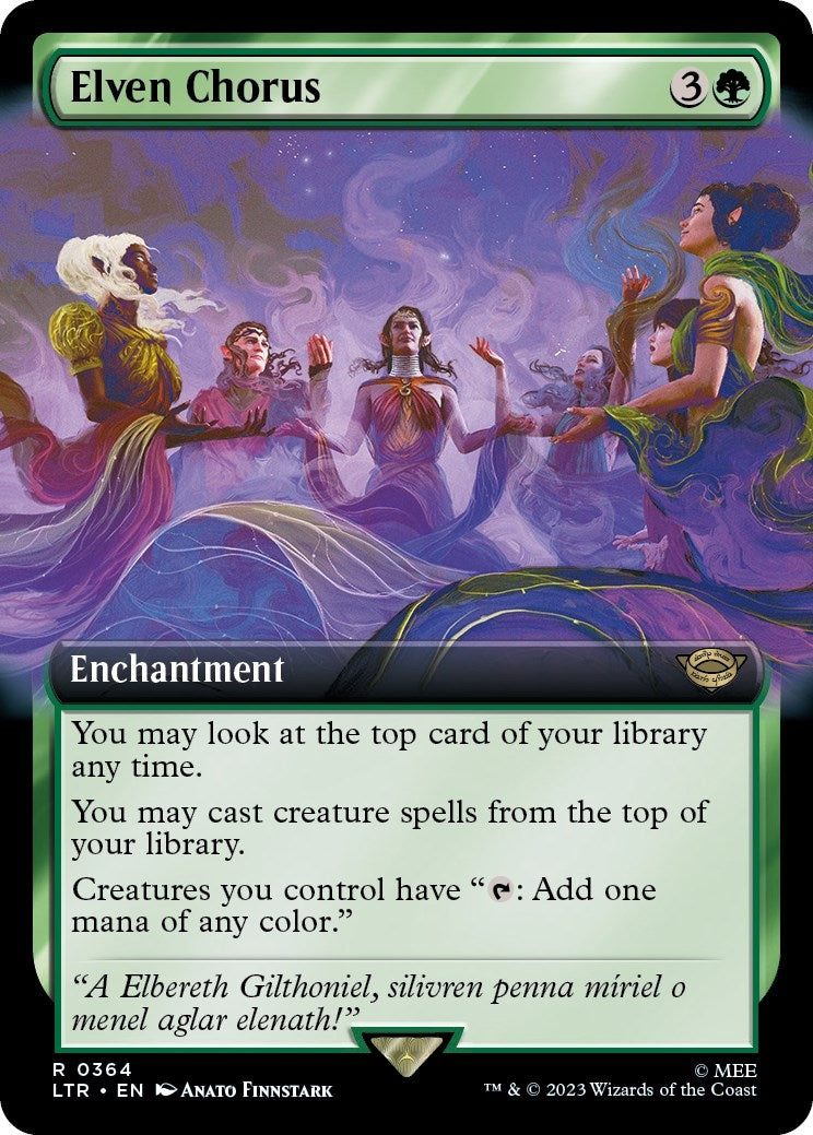 Image for Elven Chorus (Extended Art) (364) [Universes Beyond: The Lord of the Rings: Tales of Middle-earth] - Magic: The Gathering