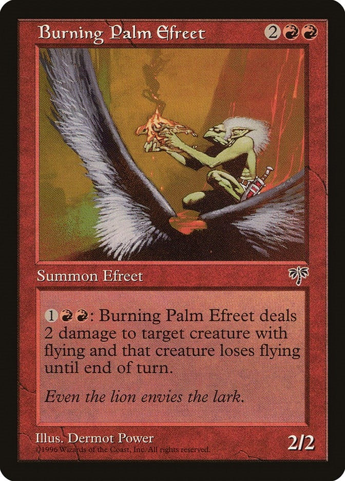 Image for Burning Palm Efreet [Mirage] - Magic: The Gathering